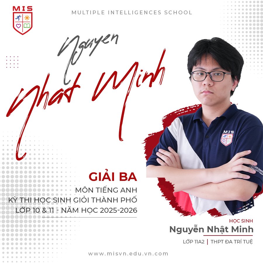 MIS GHI DẤU ẤN TẠI KỲ THI HỌC GIỎI KHỐI 10 & KHỐI 11 CẤP CỤM - NĂM HỌC 2025–2026
