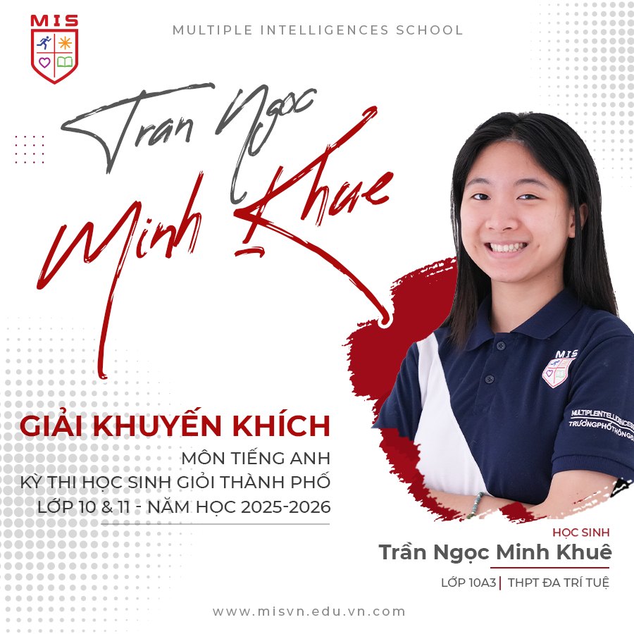 MIS GHI DẤU ẤN TẠI KỲ THI HỌC GIỎI KHỐI 10 & KHỐI 11 CẤP CỤM - NĂM HỌC 2025–2026