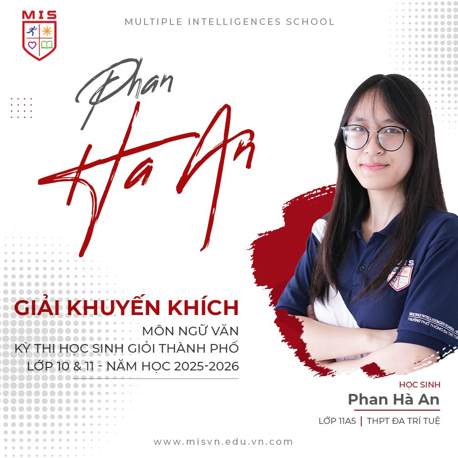 MIS GHI DẤU ẤN TẠI KỲ THI HỌC GIỎI KHỐI 10 & KHỐI 11 CẤP CỤM - NĂM HỌC 2025–2026