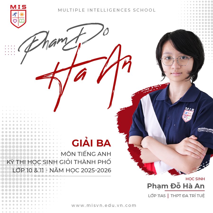 MIS VINH DANH HỌC SINH LÊ KHÁNH HOÀ ĐẠT GIẢI VÀNG CUỘC THI GIẢ LẬP DOANH NGHIỆP CHÂU Á 2026