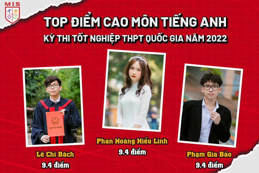 TOP ĐIỂM CAO MÔN TIẾNG ANH – KỲ THI TỐT NGHIỆP THPT QUỐC GIA – Toán – Văn – Anh | Năm học 2021 – 2022