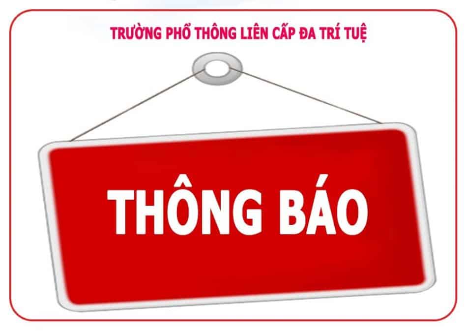 Thông báo về việc sử dụng Sổ liên lạc điện tử