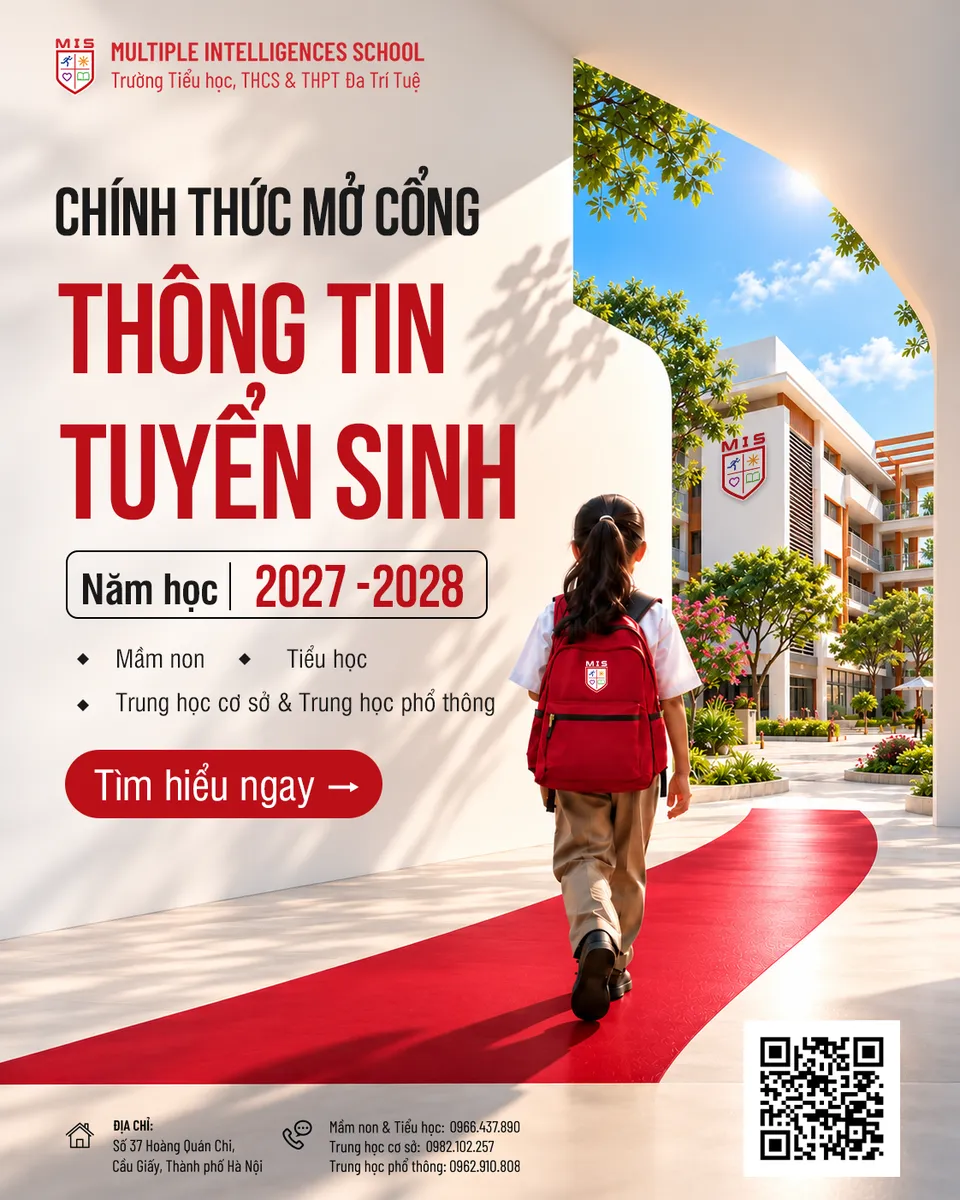 MIS CHÍNH THỨC MỞ CỔNG ĐĂNG KÝ TUYỂN SINH NĂM HỌC 2027–2028