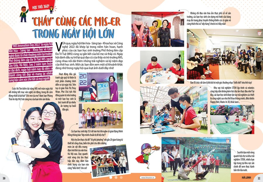 BÁO THIẾU NIÊN TIỀN PHONG & NHI ĐỒNG – NÓI GÌ VỀ MIS INNOVATION DAY 2022