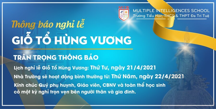THÔNG BÁO NGHỈ LỄ GIỖ TỔ HÙNG VƯƠNG