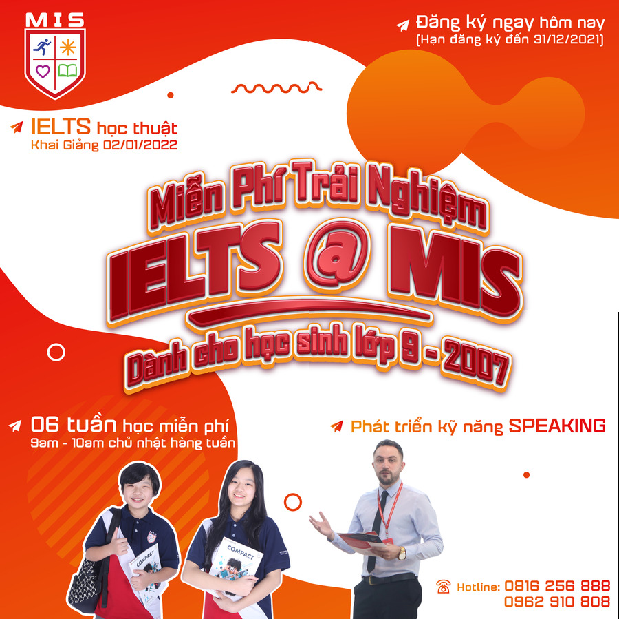 KHÓA HỌC TRẢI NGHIỆM IELTS MIỄN PHÍ 2022