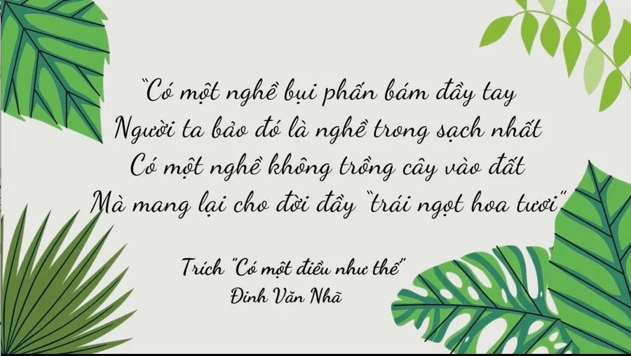 YÊU THƯƠNG TRONG TỪNG CON CHỮ TẬN TÂM TRONG TỪNG LỜI GIẢNG