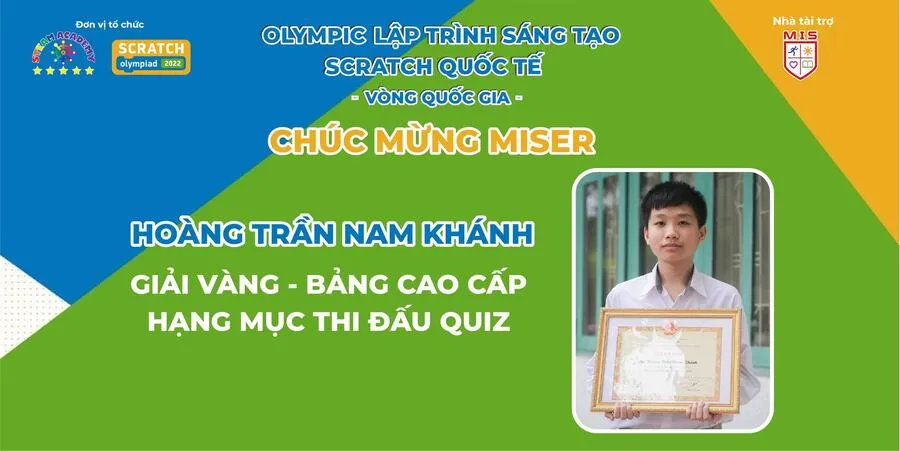 KẾT QUẢ VÒNG QUỐC GIA – SCRATCH OLYMPIAD 2022