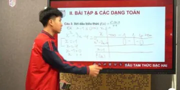 ÔN TẬP BỔ TRỢ MÔN TOÁN 10 – DẤU TAM THỨC BẬC 2 | HƯỚNG DẪN BỞI HỌC SINH