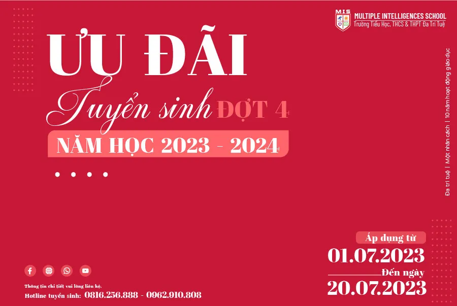 MIS ƯU ĐÃI TUYỂN SINH ĐỢT 4