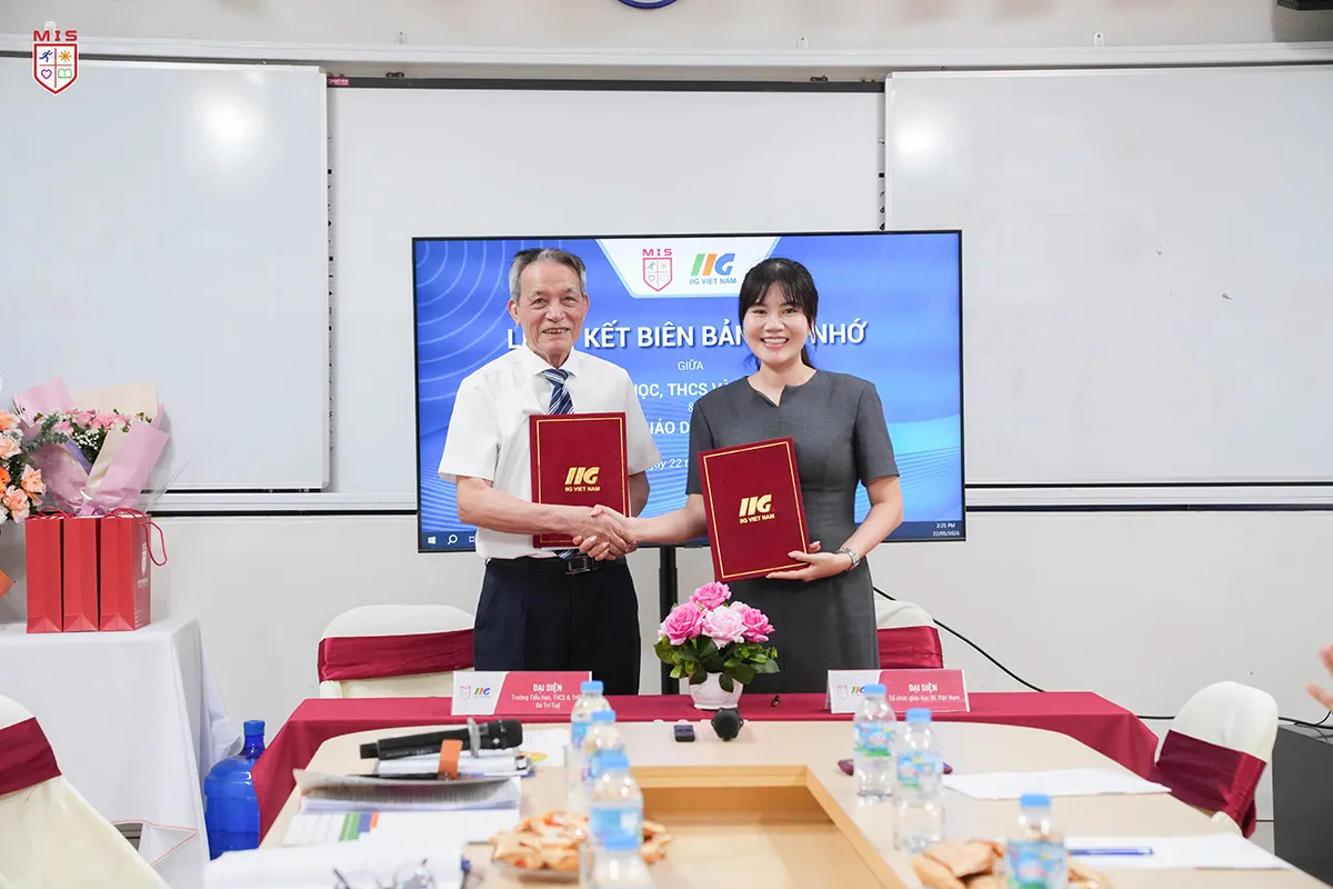 HỢP TÁC & LỄ KÝ KẾT GHI NHỚ HỢP TÁC (MOU) GIỮA HỆ THỐNG GIÁO DỤC ĐA TRÍ TUỆ - MIS VÀ TỔ CHỨC GIÁO DỤC IIG