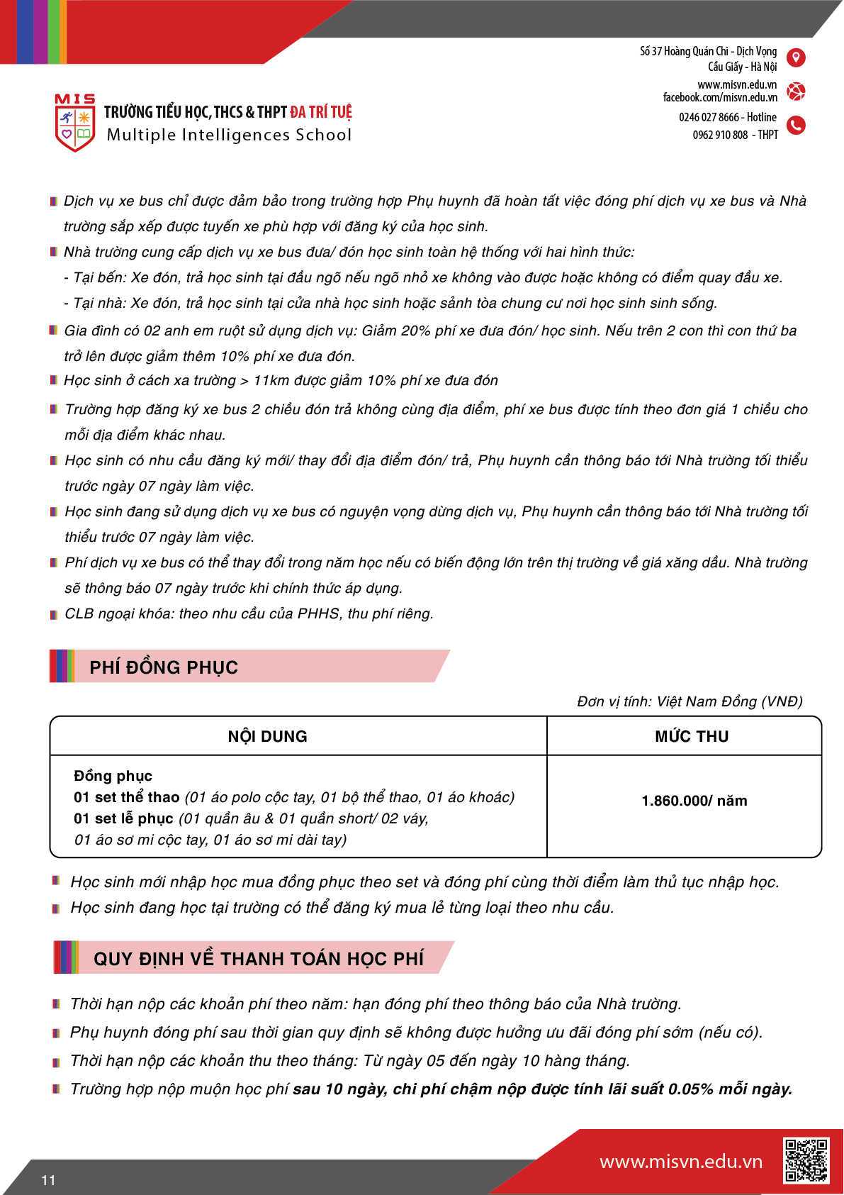 Thông tin tuyển sinh Trung học phổ thông năm học 2026-2027