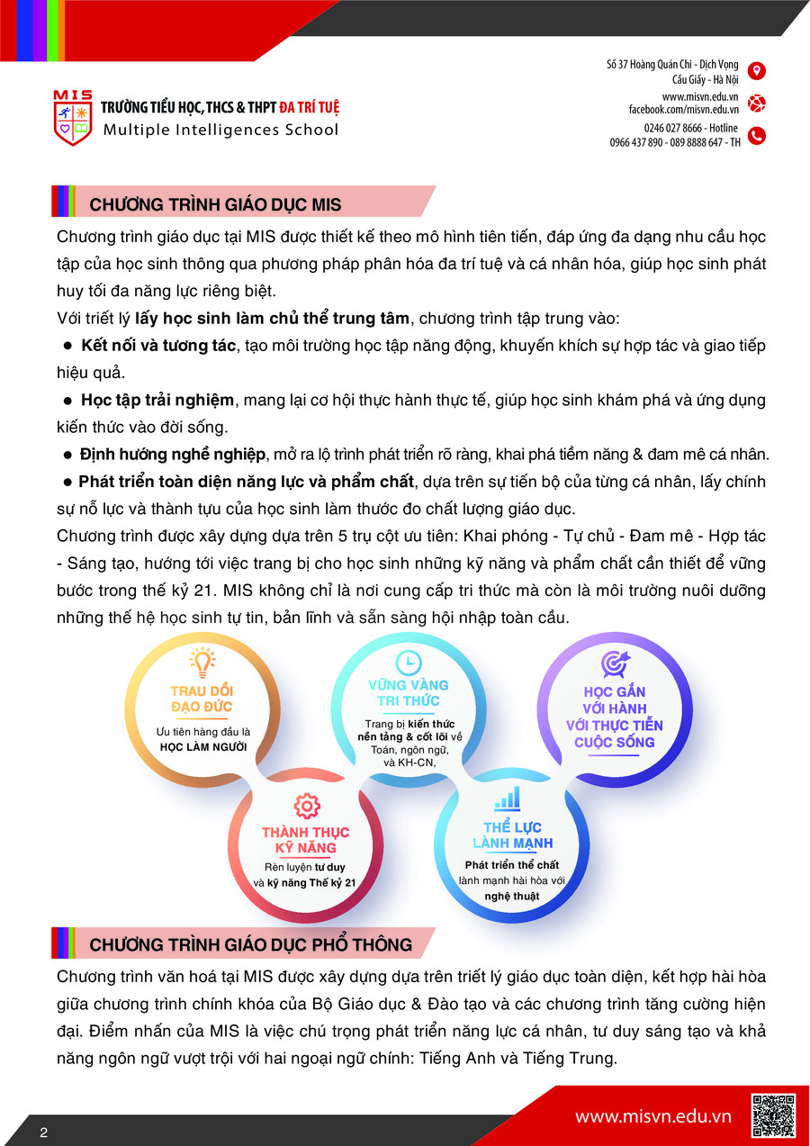 Thông tin tuyển sinh Tiểu học năm học 2026-2027