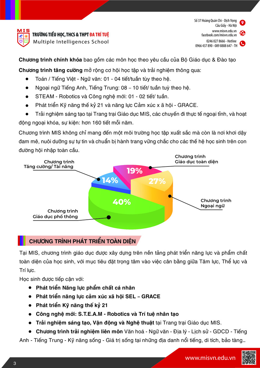 Thông tin tuyển sinh Tiểu học năm học 2026-2027